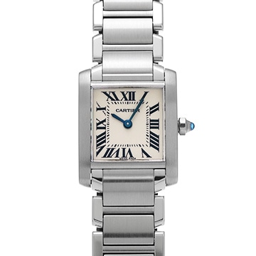 カルティエ タンクフランセーズ SM　 W51008Q3 シルバー レディース 時計 【中古】【wristwatch】