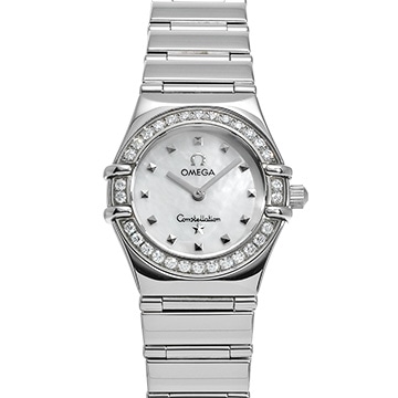 オメガ コンステレーション ミニ マイチョイス 1465.71 ホワイトシェル レディース 時計 【中古】【wristwatch】
