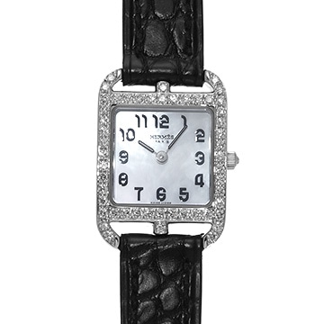 エルメス ケープコッド ミニ CC1.192 ホワイトシェル レディース 時計 【中古】【wristwatch】