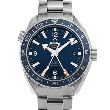 オメガ シーマスター プラネットオーシャン 600 コーアクシャル GMT 232.90.44.22.03.001 ブルー メンズ 時計 【中古】【wristwatch】