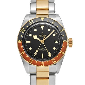 チューダー / チュードル ヘリテージ ブラックベイ GMT S&G 79833MN ブラック メンズ 時計 【中古】【wristwatch】
