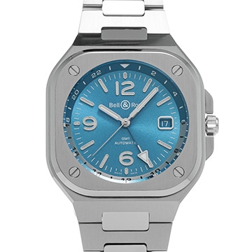 ベル＆ロス BR 05 GMT スカイブルー BR05G-PB-ST/SST ブルー メンズ 時計 【中古】【wristwatch】
