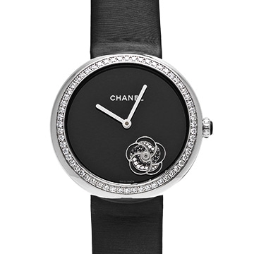 シャネル マドモアゼル プリヴェ H3093 ブラック/ダイヤモンド レディース 時計 【中古】【wristwatch】