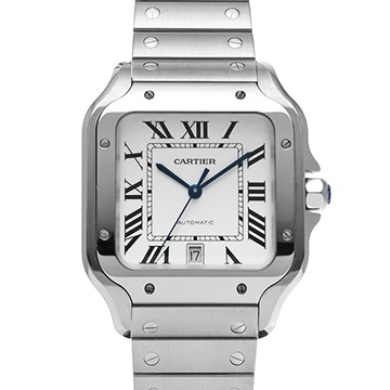 カルティエ サントス ドゥ カルティエ LM WSSA0009 シルバー メンズ 時計 【中古】【wristwatch】