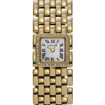 カルティエ パンテール リュバン WG3001T7 ホワイトシェル レディース 時計 【中古】【wristwatch】