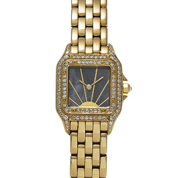 カルティエ パンテール SM WF3047B9 ブラックシェル レディース 時計 【中古】【wristwatch】