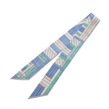 エルメス ツイリー TRESSES H マルチカラー/ブルー 063847S シルク100％ レディース 【新品】【other】