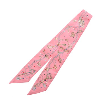 エルメス ツイリー LES CLES A POIS マルチカラー/ピンク 063871S シルク100％ レディース 【新品】【other】