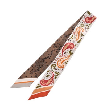 エルメス ツイリー GUEPARDS BANDANA マルチカラー シルク100％ レディース 【未使用】【other】