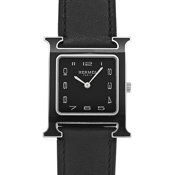 エルメス Hウォッチ HH1.521 ブラックラッカー ユニセックス 時計 【中古】【wristwatch】