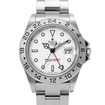 ロレックス エクスプローラーII 16570 ホワイト メンズ 時計 【中古】【wristwatch】
