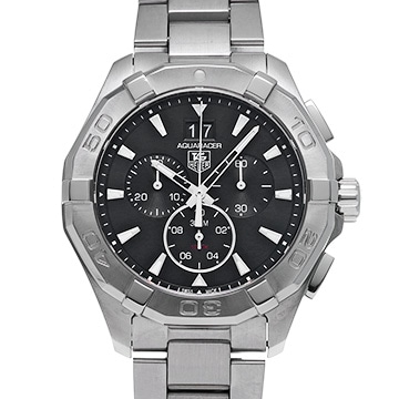 タグ ホイヤー アクアレーサー クォーツ クロノグラフ CAY1110.BA0927 ブラック メンズ 時計 【中古】【wristwatch】