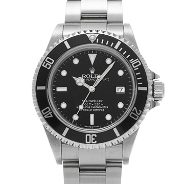 ロレックス シードゥエラー 16600 ブラック メンズ 時計 【中古】【wristwatch】