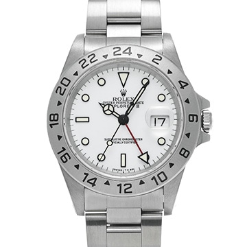 ロレックス エクスプローラーII 16570 ホワイト メンズ 時計 【中古】【wristwatch】
