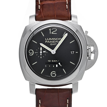 パネライ ルミノール 1950 10デイズ GMT パワーリザーブ アッチャイオ PAM00270 ブラック メンズ 時計 【中古】【wristwatch】