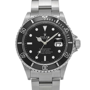 ロレックス サブマリーナ デイト 16610 ブラック メンズ 時計 【中古】【wristwatch】
