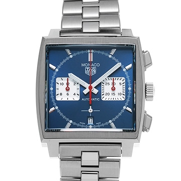 タグ ホイヤー モナコ キャリバーホイヤー02 クロノグラフ CBL2111.BA0644 ブルー/シルバー メンズ 時計 【中古】【wristwatch】