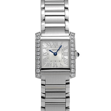 カルティエ タンクフランセーズ W4TA0020 シルバー レディース 時計 【中古】【wristwatch】