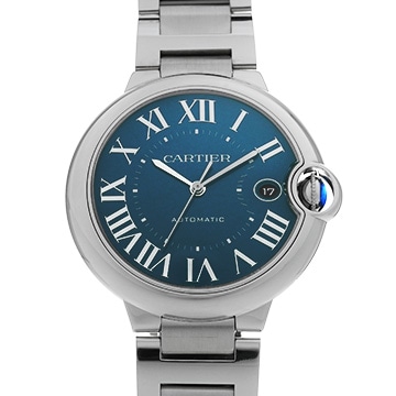 カルティエ バロンブルー ドゥ カルティエ 40mm WSBB0061 ブルー メンズ 時計 【中古】【wristwatch】