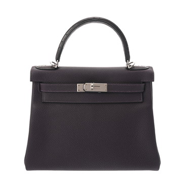 エルメス ケリー 28 内縫い タッチ レザン トゴ/アリゲーターマット レディース バッグ 【中古】【bag】