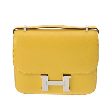 エルメス コンスタンス3 18 ミロワール ジョーヌナプル シェーブル レディース バッグ 【中古】【bag】