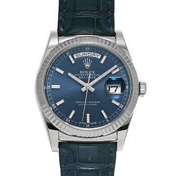 ロレックス デイデイト 118139 ブルー メンズ 時計 【中古】【wristwatch】