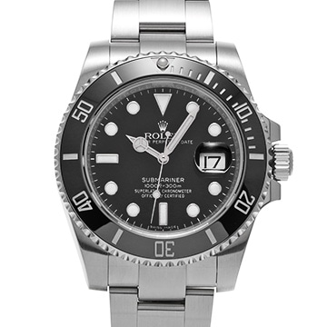 ロレックス サブマリーナ デイト 116610LN ブラック メンズ 時計 【中古】【wristwatch】
