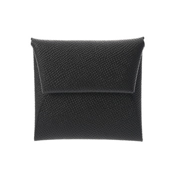 エルメス バスティア ブラック ヴォーエプソン ユニセックス 財布 【未使用】【purse】