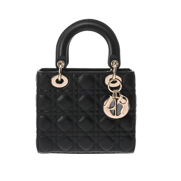 ディオール LADY DIOR My ABCDior スモールバッグ カナージュ ブラック M0538ONGE_M900 ラムスキン レディース バッグ 【未使用】【bag】