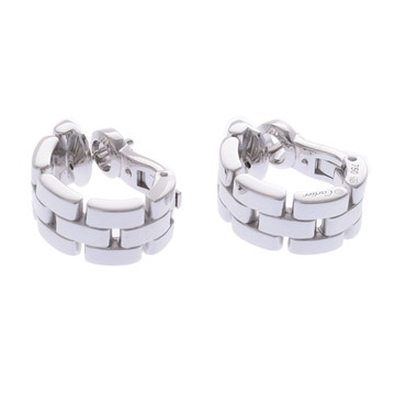 カルティエ マイヨンパンテール ピアス シルバー B8032900 K18ホワイトゴールド WG レディース ジュエリー 【中古】【jewelry】