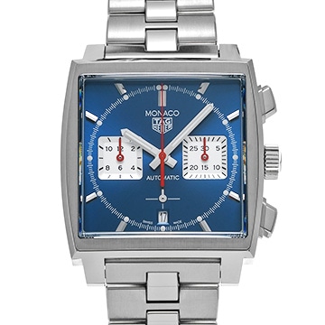 タグ ホイヤー モナコ キャリバーホイヤー02 クロノグラフ CBL2111.BA0644 ブルー/シルバー メンズ 時計 【中古】【wristwatch】