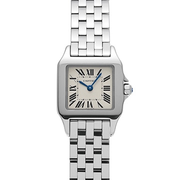 カルティエ サントス ドゥモワゼル SM W25064Z5 シルバー レディース 時計 【中古】【wristwatch】