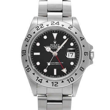 ロレックス エクスプローラーII 16570 ブラック メンズ 時計 【中古】【wristwatch】