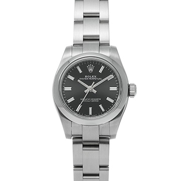 ロレックス オイスターパーペチュアル 26 176200 ブラック レディース 時計 【中古】【wristwatch】