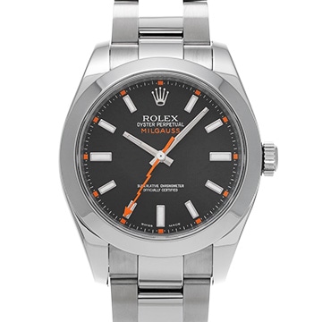 ロレックス ミルガウス 116400 ブラック メンズ 時計 【中古】【wristwatch】