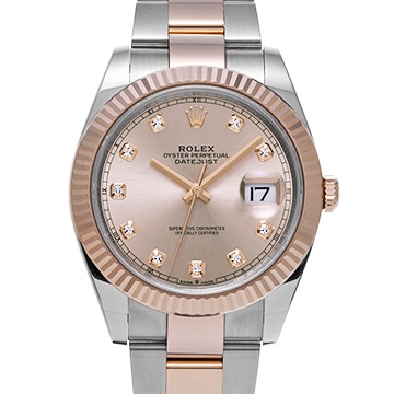 ロレックス デイトジャスト 41 126331G サンダスト/ダイヤモンド メンズ 時計 【中古】【wristwatch】