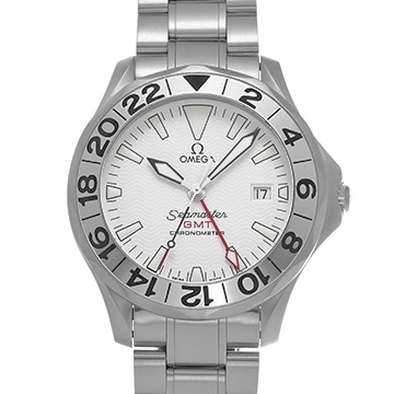 オメガ シーマスター 300 GMT 2538.20 ホワイト メンズ 時計 【中古】【wristwatch】