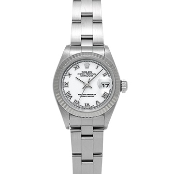 ロレックス デイトジャスト 79174 ホワイト レディース 時計 【中古】【wristwatch】