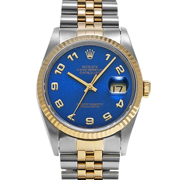 ロレックス デイトジャスト 16233 ブルーコンピュータ メンズ 時計 【中古】【wristwatch】