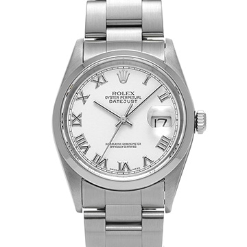 ロレックス デイトジャスト 16200 ホワイト メンズ 時計 【中古】【wristwatch】
