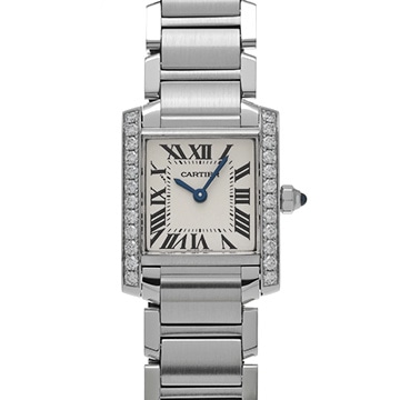 カルティエ タンク フランセーズ SM W4TA0008 シルバー レディース 時計 【中古】【wristwatch】