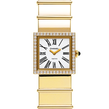 シャネル マドモアゼル H0876 ホワイト レディース 時計 【中古】【wristwatch】