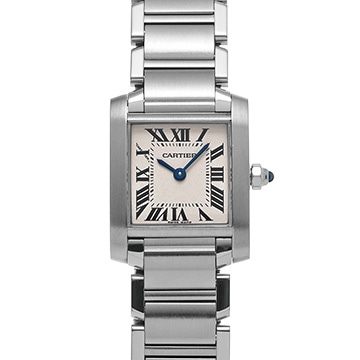 カルティエ タンクフランセーズ SM　 W51008Q3 シルバー レディース 時計 【中古】【wristwatch】