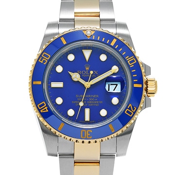 ロレックス サブマリーナ デイト 116613LB ブルー メンズ 時計 【中古】【wristwatch】