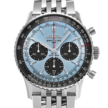 ブライトリング ナビタイマー B01 クロノグラフ 41 AB0139241C2A1 アイスブルー/ブラック メンズ 時計 【中古】【wristwatch】
