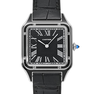 カルティエ サントス デュモン LM WSSA0046 ブラック メンズ 時計 【中古】【wristwatch】