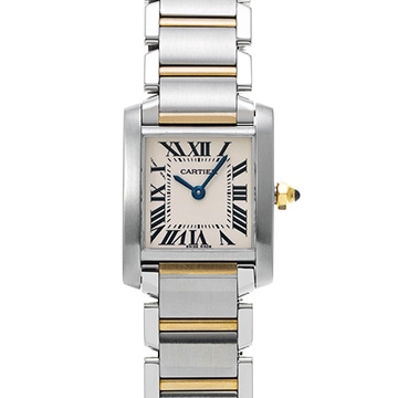 カルティエ タンク フランセーズ SM W51007Q4 シルバー レディース 時計 【中古】【wristwatch】