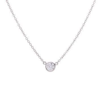 ティファニー バイザヤード ネックレス シルバー Pt950プラチナ レディース ジュエリー 【中古】【jewelry】