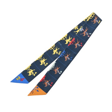 エルメス ツイリー HERMES PARADE ネイビー 064150S シルク100％ レディース 【新品】【other】