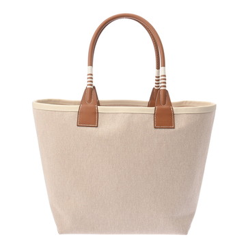エルメス スティープル 28 エクリュ/ゴールド トワルアッシュ/ヴォースイフト レディース バッグ 【中古】【bag】